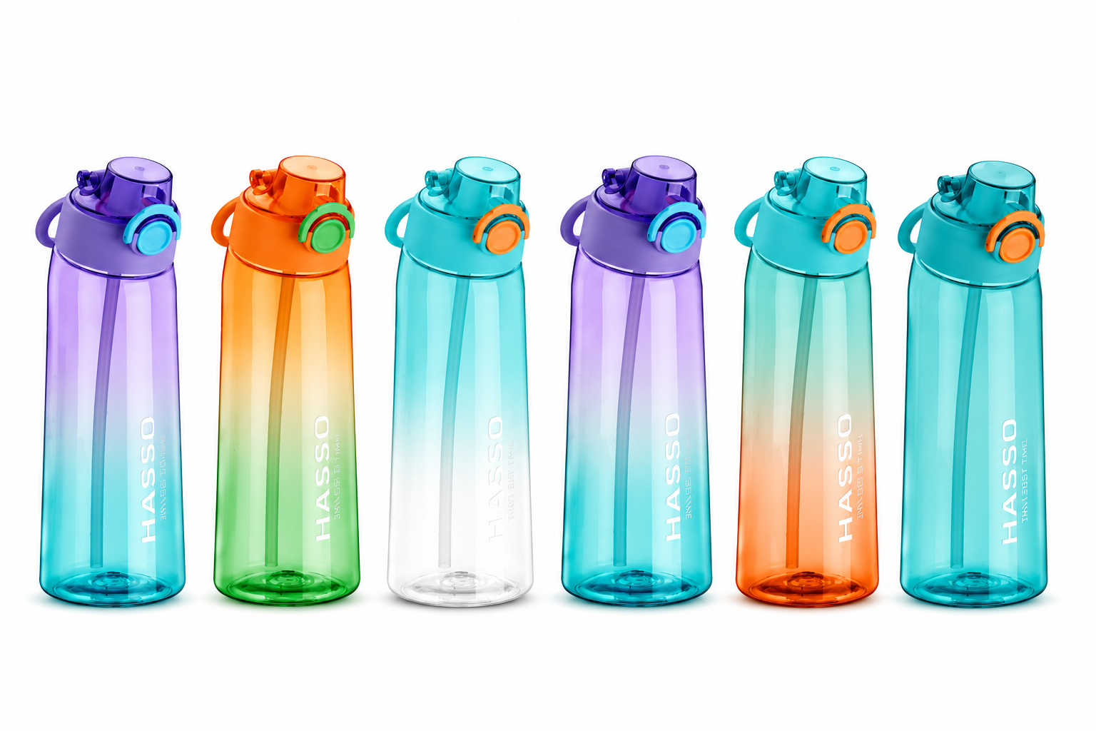 Botella Agua Hidratación Deportiva Con Anillos De Sabores